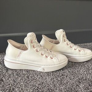 Skechers White Snoop Dogg Platform Sneakers